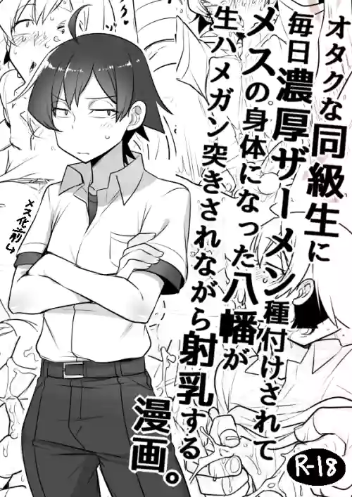 毎日种付けされてメスの体になった八幡がハメられながら射乳する漫画图